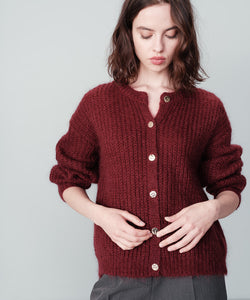 GRACE & MILA | NAIS CARDIGAN - BORDEAUX