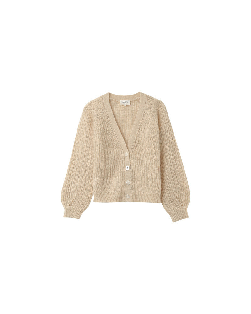 GRACE & MILA | NASTER KNIT CARDIGAN - SABLE