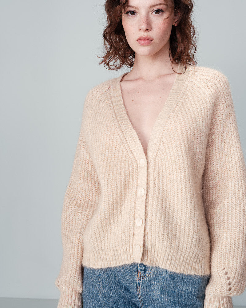 GRACE & MILA | NASTER KNIT CARDIGAN - SABLE