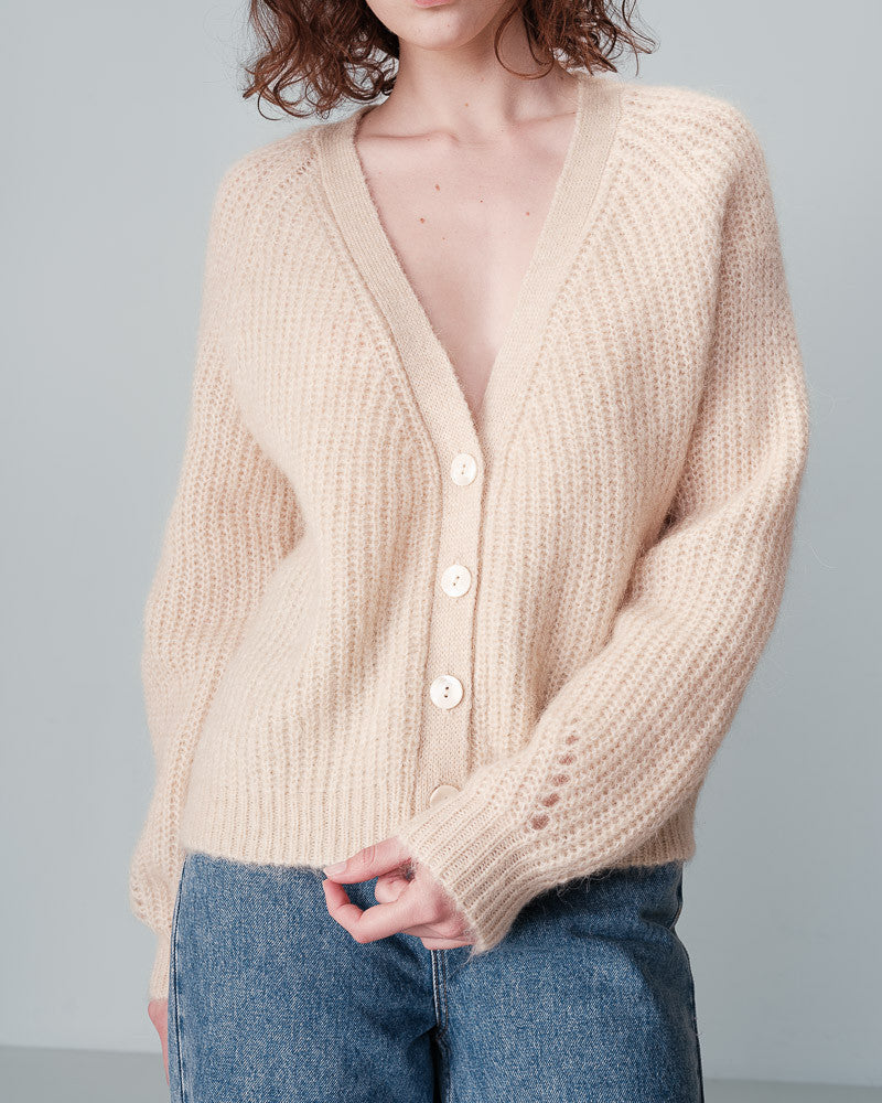 GRACE & MILA | NASTER KNIT CARDIGAN - SABLE