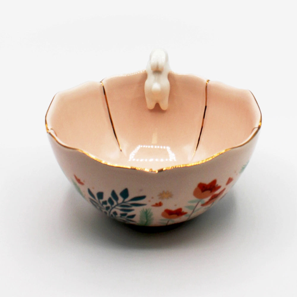 SECRET GARDEN RABBIT BOWL - BEIGE