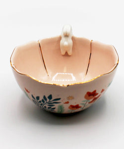 SECRET GARDEN RABBIT BOWL - BEIGE