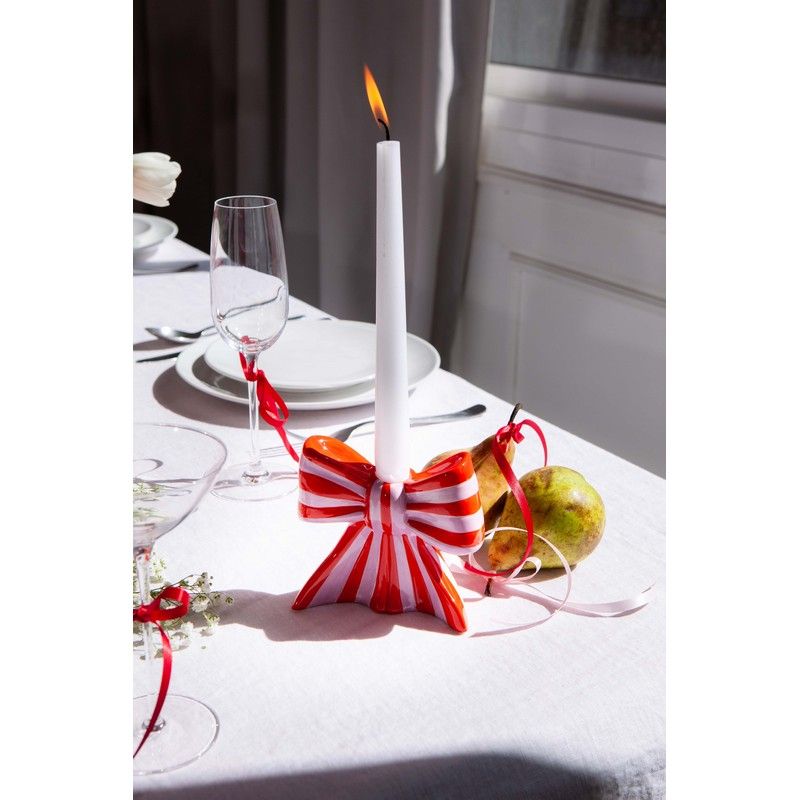 DOIY | CANDLE HOLDER BOW - PINK