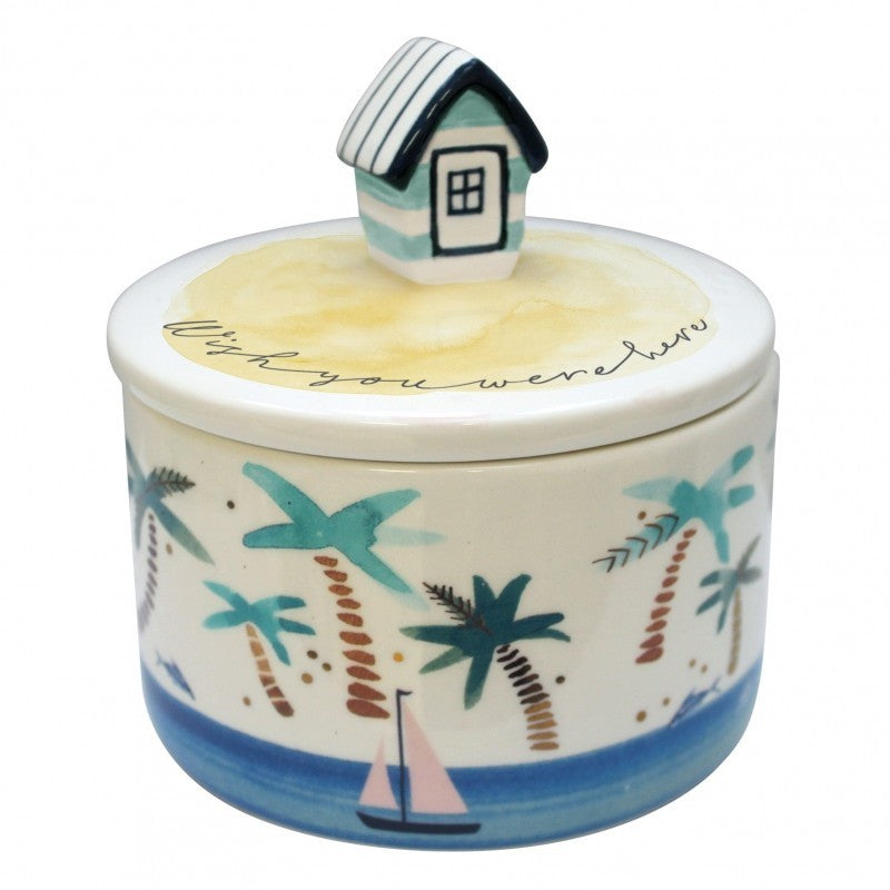 BY THE SEA HUT JAR - YELLOW