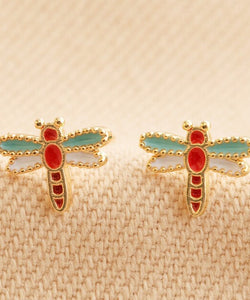 OORBELLEN | DRAGONFLY STUDS - GOUD (1pc)