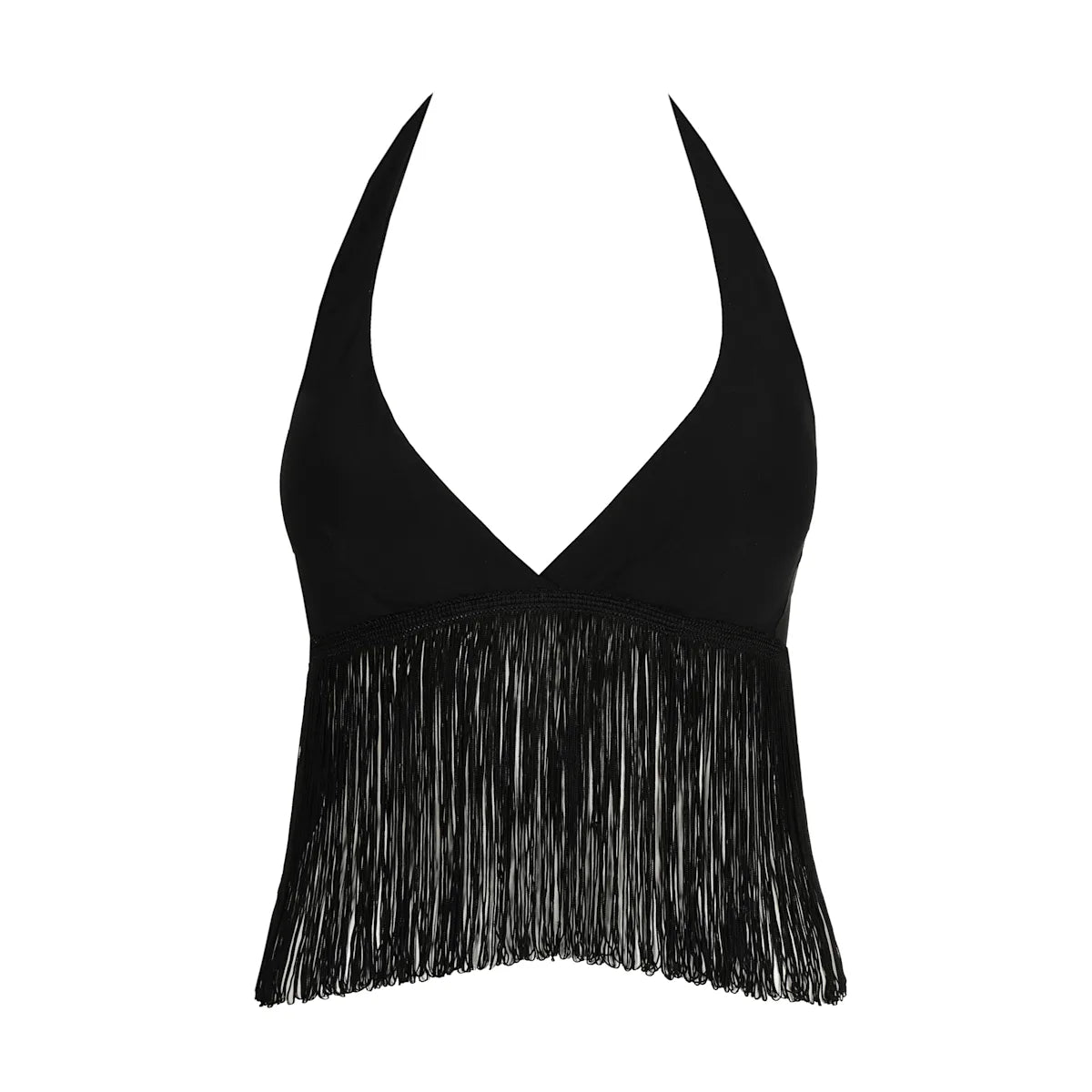 SARDA | TAU FRINGE TOP - BLACK