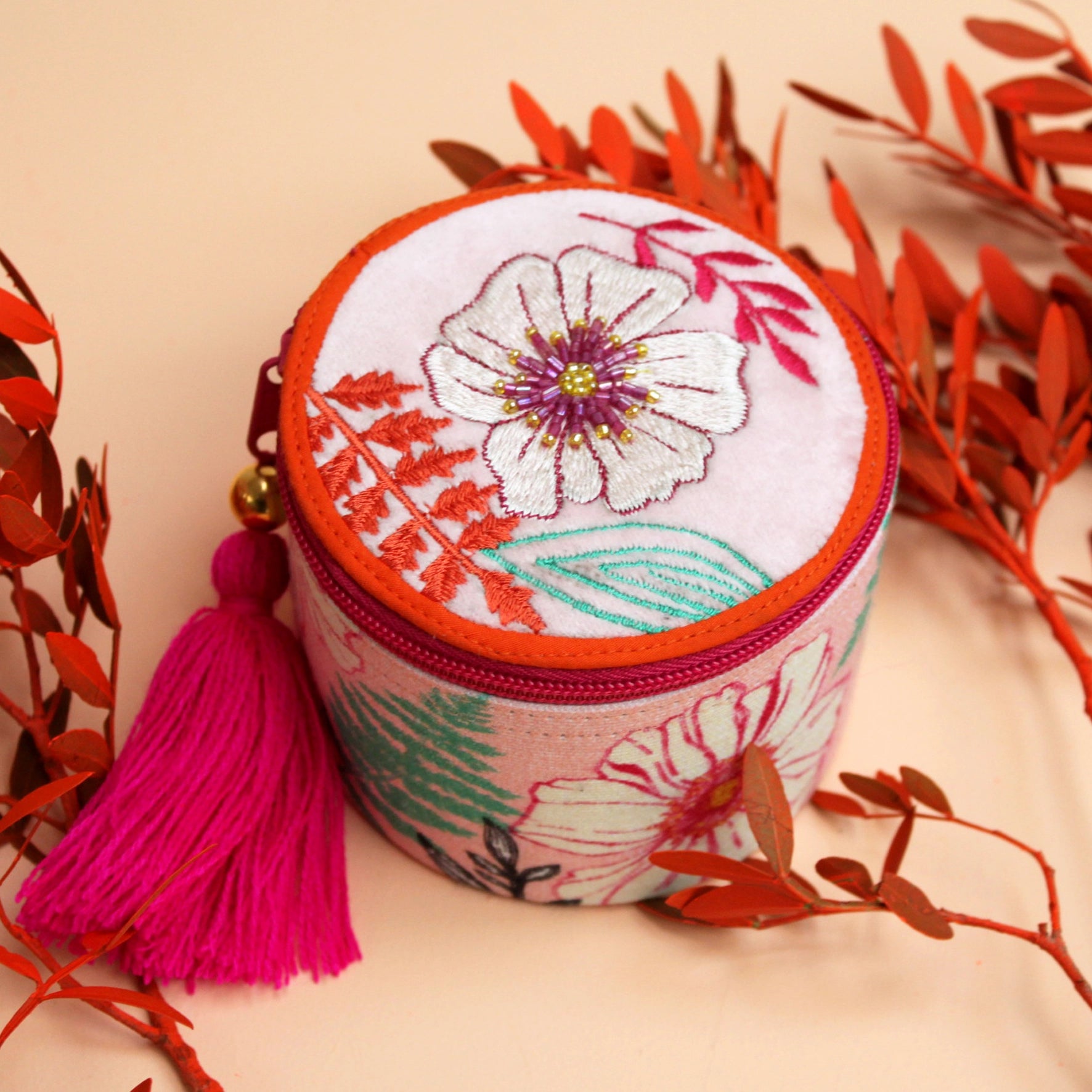 POSY TRINKET BOX - LIGHT PINK