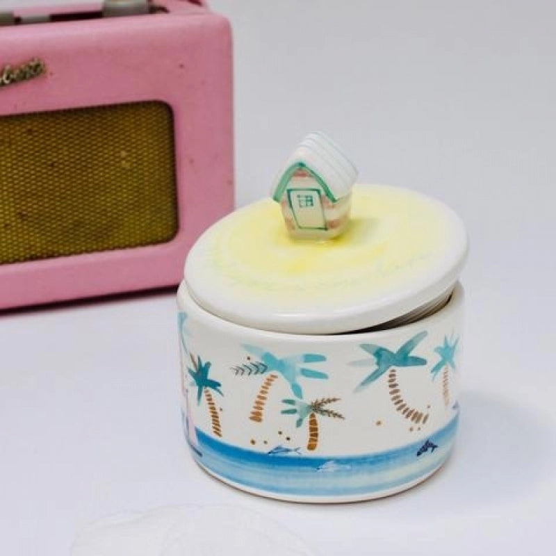 BY THE SEA HUT JAR - YELLOW
