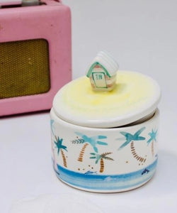 BY THE SEA HUT JAR - YELLOW
