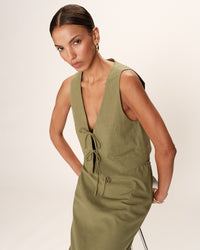 GRACE & MILA | RUBENS GILET - GREEN