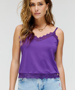 HARPER & YVE |  LARA SS TOP - DARK VIOLET