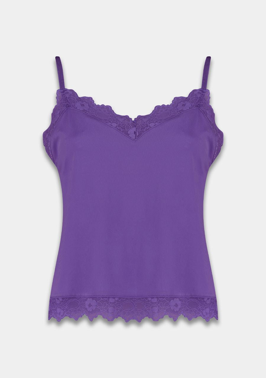 HARPER & YVE |  LARA SS TOP - DARK VIOLET