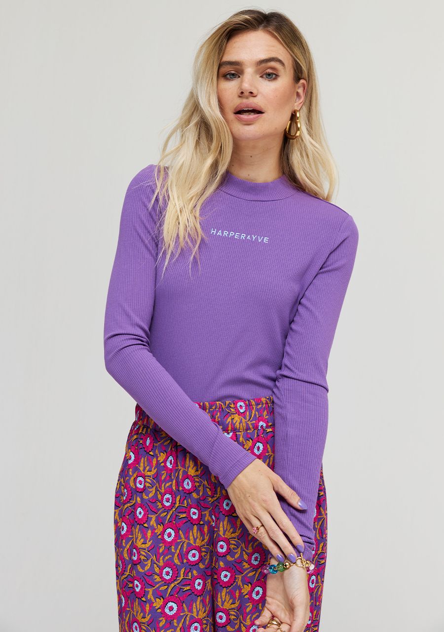 HARPER & YVE |  JANE LS TOP - DARK VIOLET