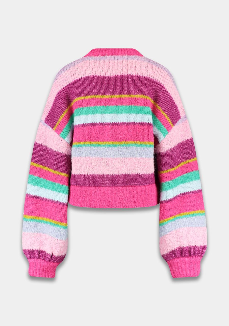 HARPER & YVE |  NOOR CARDIGAN - PINK STRIPE