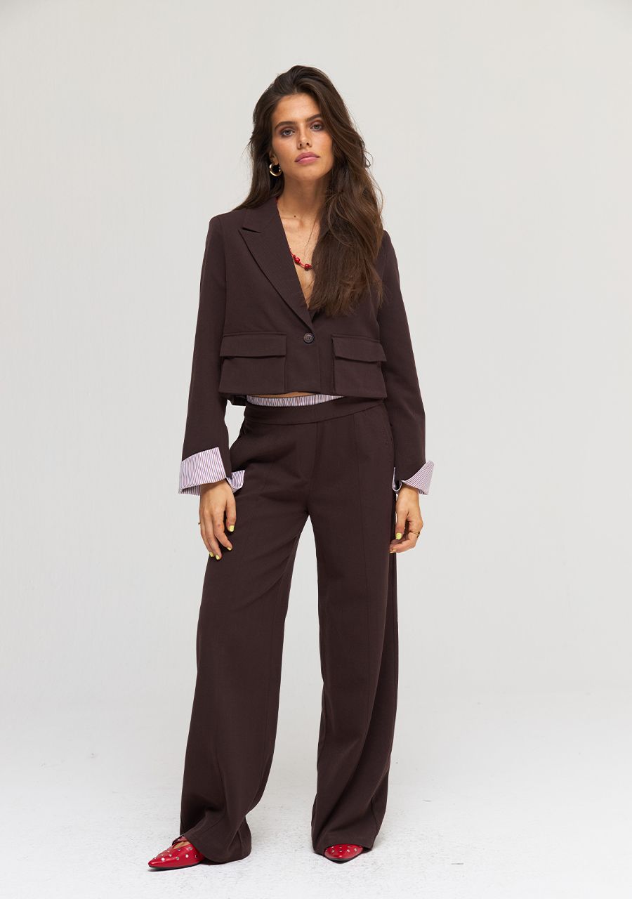 HARPER & YVE |  IVY BLAZER - CHOCOLATE