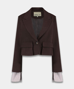 HARPER & YVE |  IVY BLAZER - CHOCOLATE