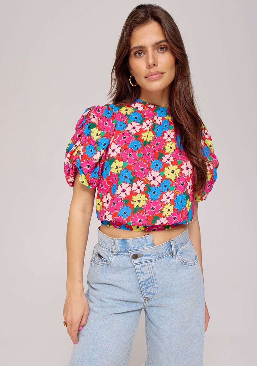 HARPER & YVE | MACEY SS TOP - FLORAL MIX