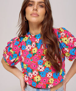 HARPER & YVE | MACEY SS TOP - FLORAL MIX