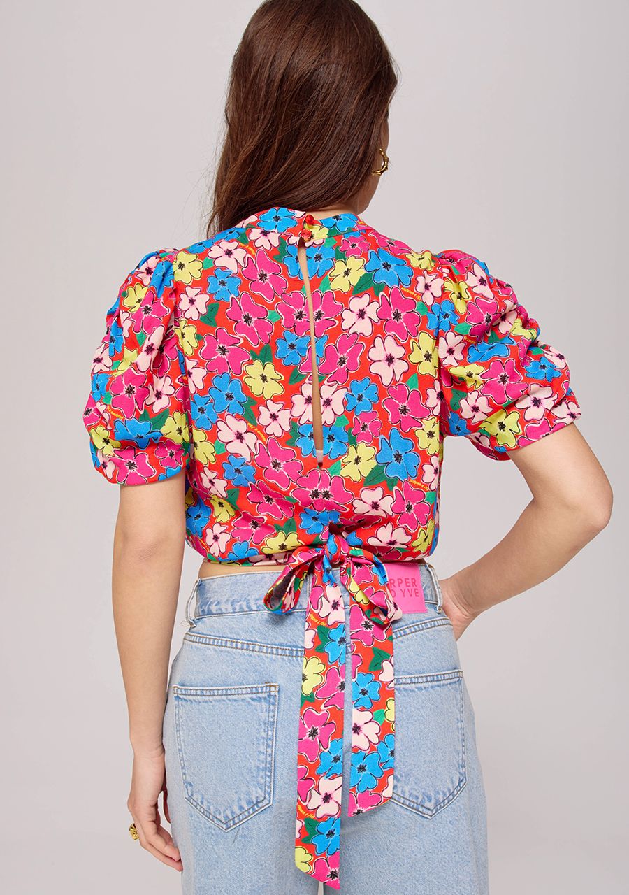 HARPER & YVE | MACEY SS TOP - FLORAL MIX