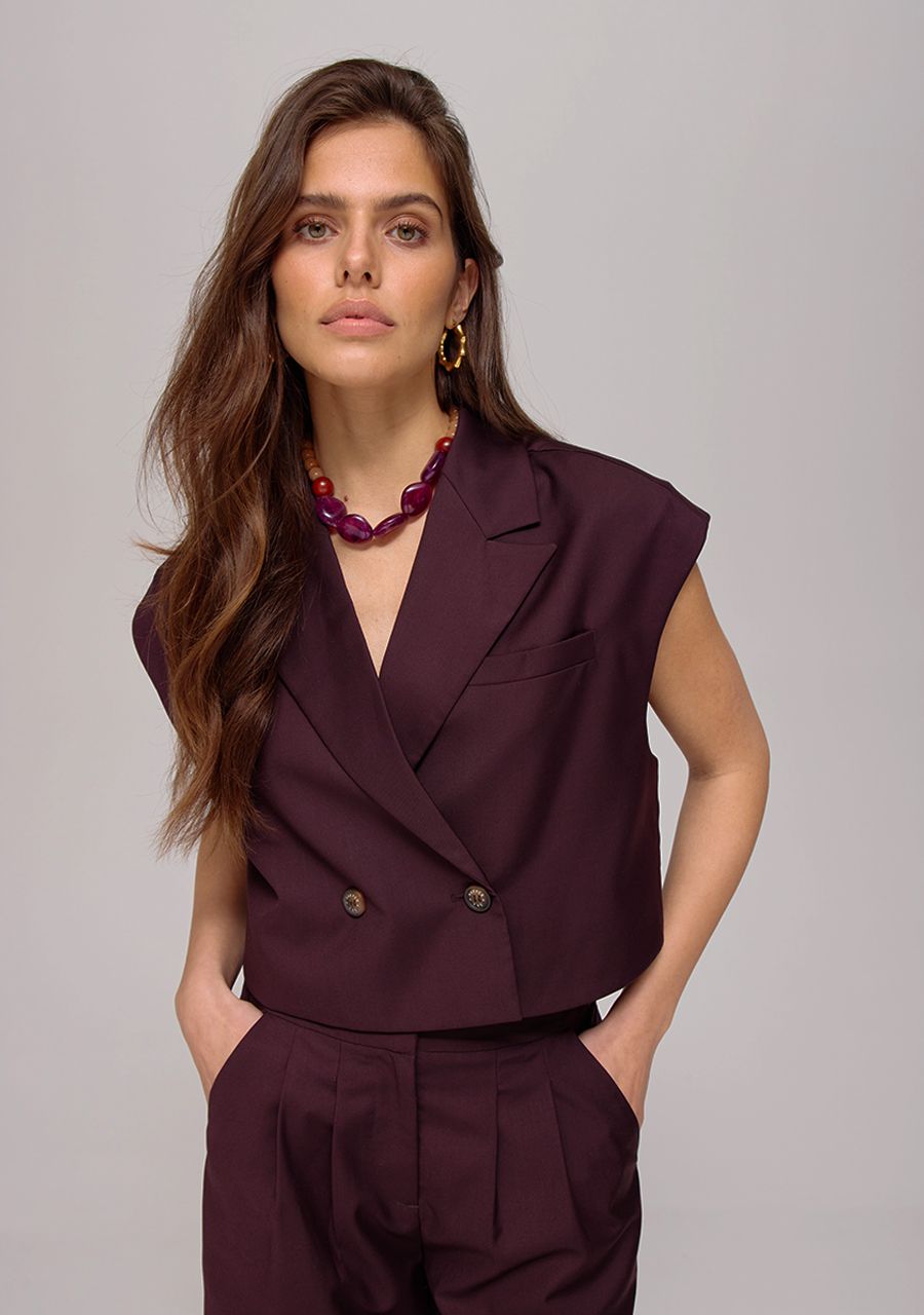 HARPER & YVE | ESMEE GILET - DARK FUDGE