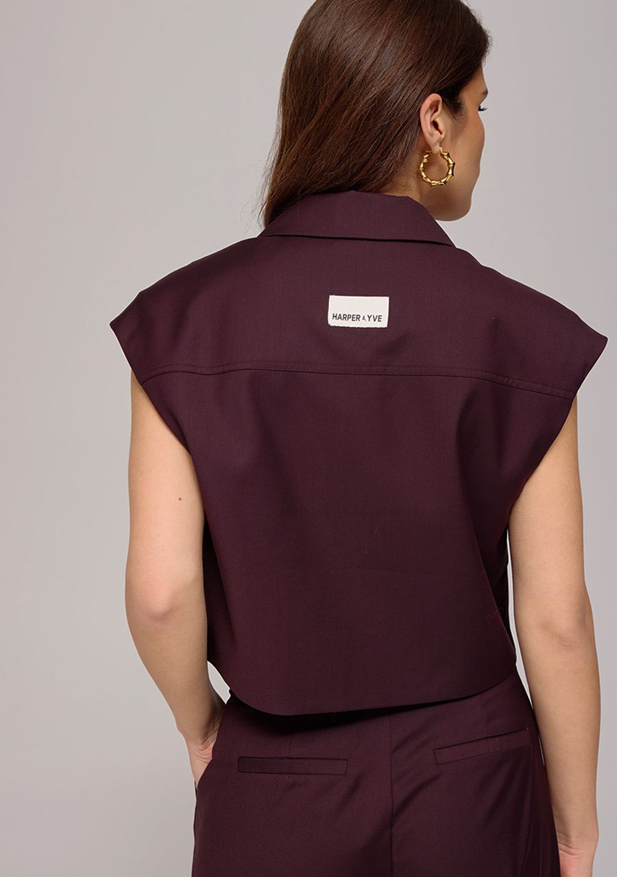 HARPER & YVE | ESMEE GILET - DARK FUDGE
