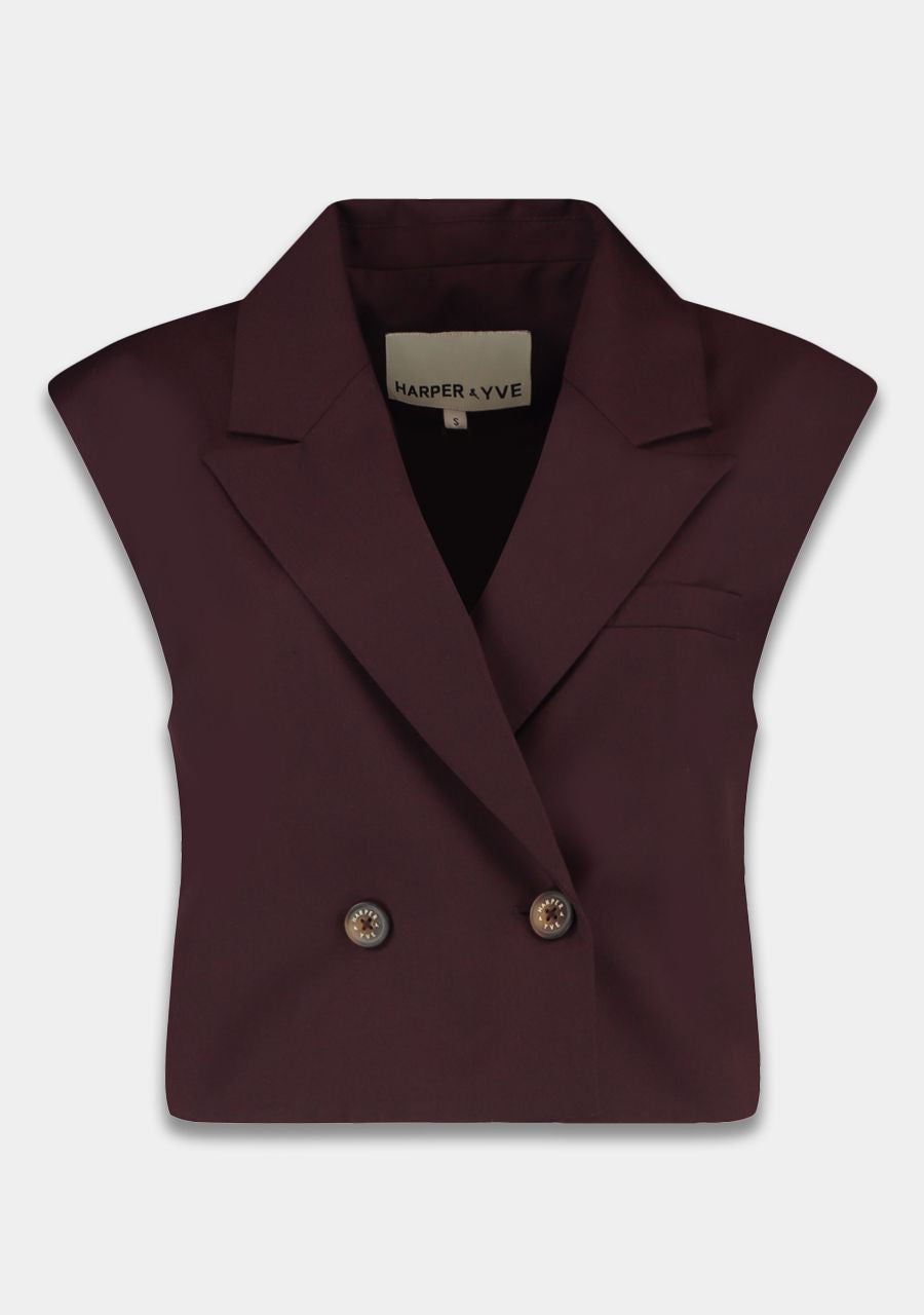 HARPER & YVE | ESMEE GILET - DARK FUDGE