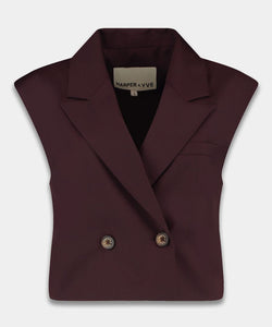 HARPER & YVE | ESMEE GILET - DARK FUDGE