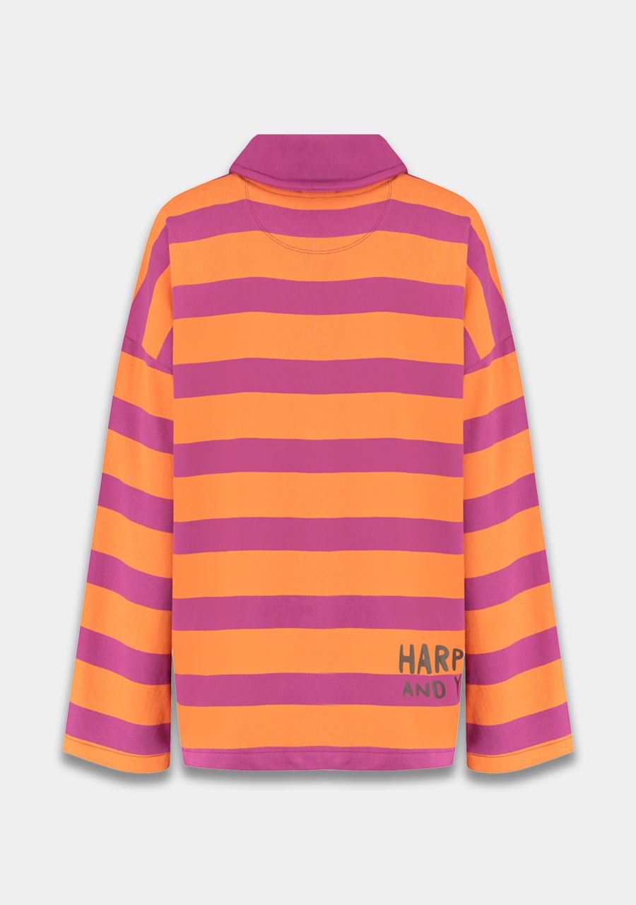 HARPER & YVE | POLLIE JUMPER - STRIPE SPICED ORANGE