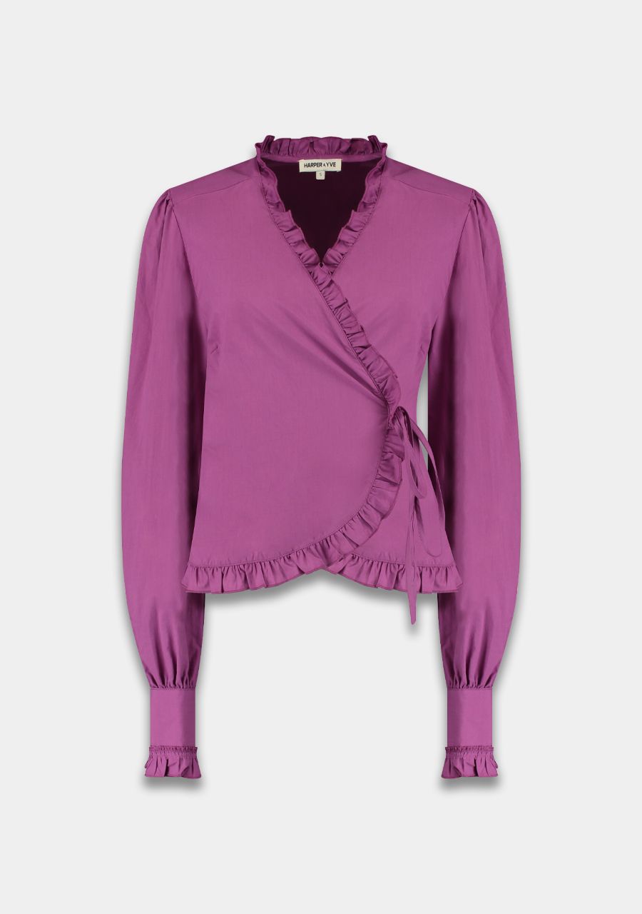 HARPER & YVE | COBY LS BLOUSE - VIOLET DREAM