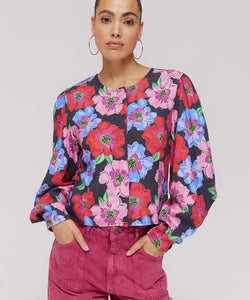 HARPER & YVE | CASSIE LS BLOUSE - MULTI FLOWER