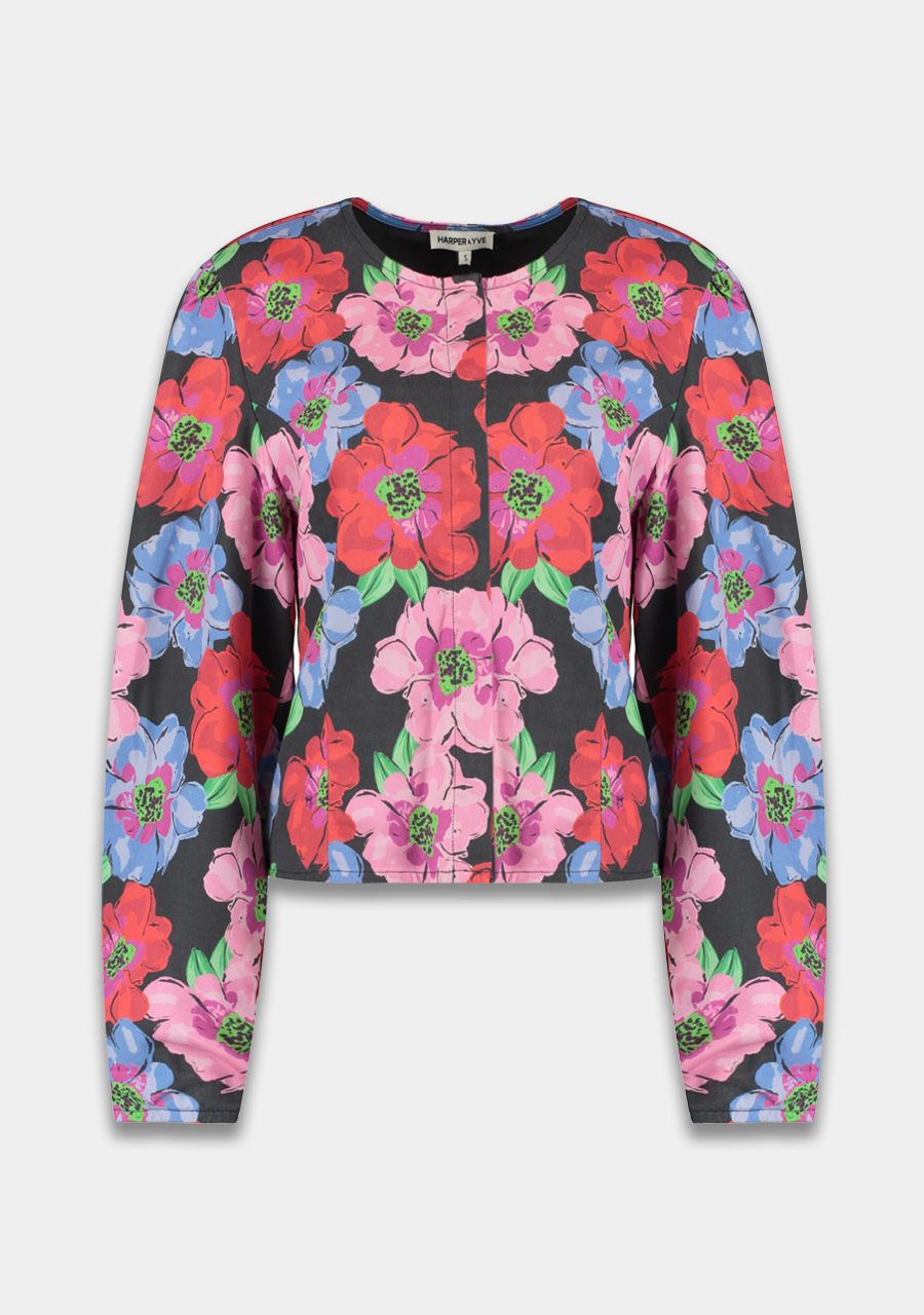 HARPER & YVE | CASSIE LS BLOUSE - MULTI FLOWER