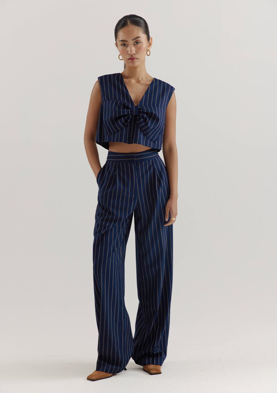 HARPER & YVE | ANNA PANTS - BLUE STRIPE