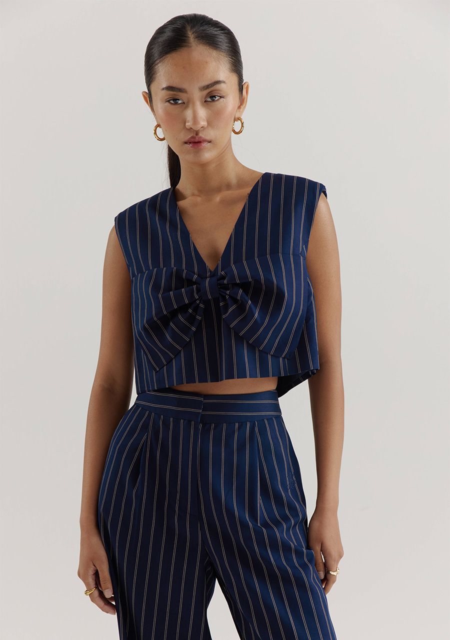 HARPER & YVE | ANNA PANTS - BLUE STRIPE