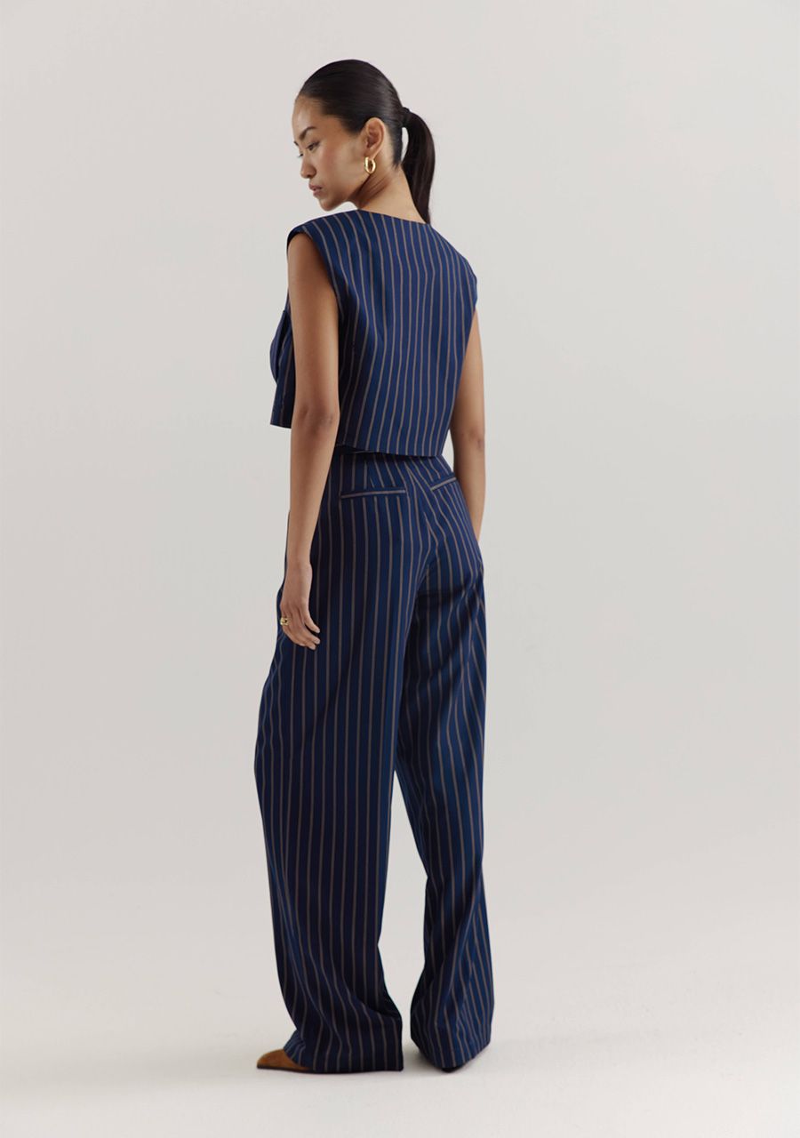 HARPER & YVE | ANNA PANTS - BLUE STRIPE