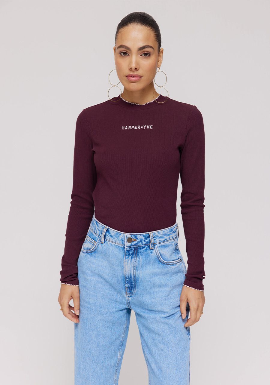 HARPER & YVE | CAMMY LS TOP - WINE BERRY