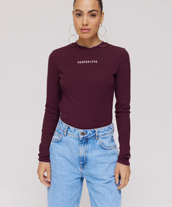 HARPER & YVE | CAMMY LS TOP - WINE BERRY