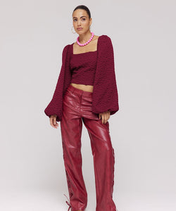 HARPER & YVE | SISI LS BLOUSE - RED CRUSH