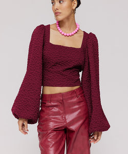 HARPER & YVE | SISI LS BLOUSE - RED CRUSH