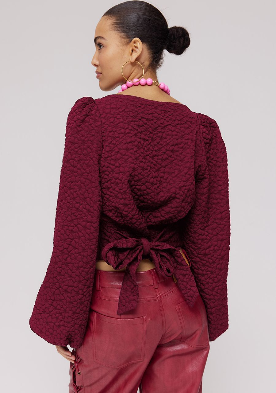 HARPER & YVE | SISI LS BLOUSE - RED CRUSH