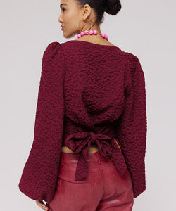 HARPER & YVE | SISI LS BLOUSE - RED CRUSH