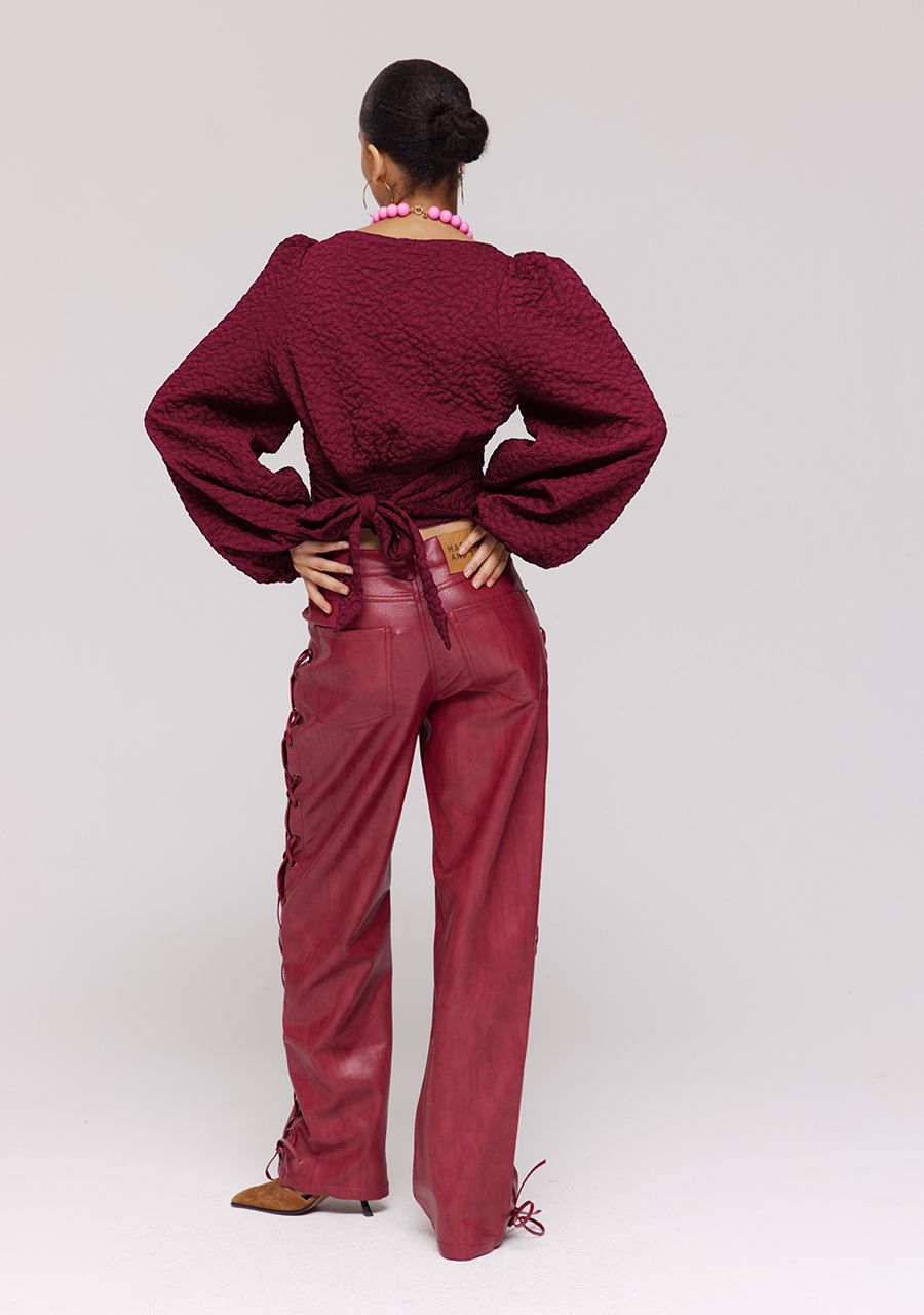 HARPER & YVE | SISI LS BLOUSE - RED CRUSH