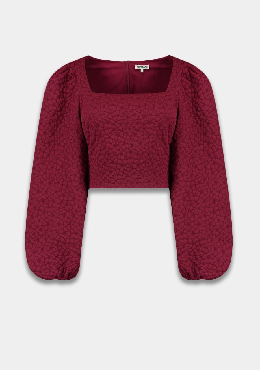 HARPER & YVE | SISI LS BLOUSE - RED CRUSH