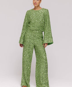 HARPER & YVE | CATH LS TOP - LUCKY GREEN