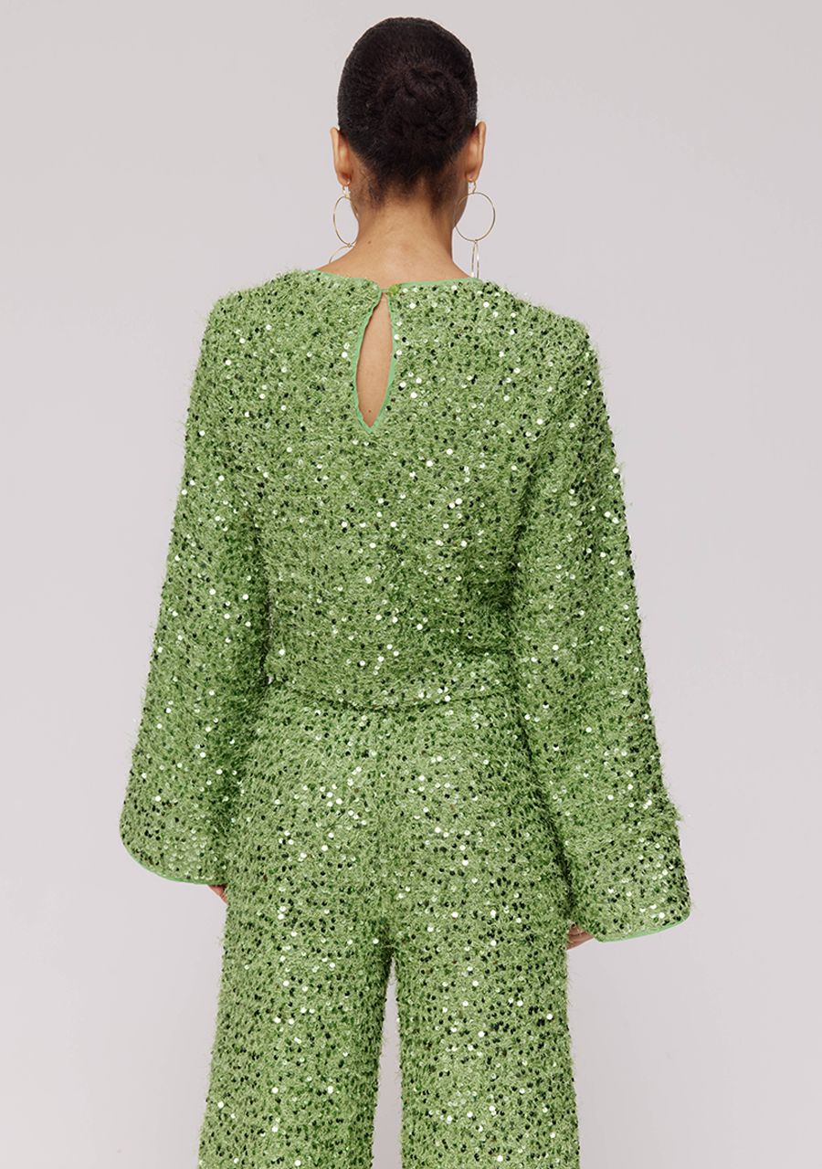 HARPER & YVE | CATH LS TOP - LUCKY GREEN