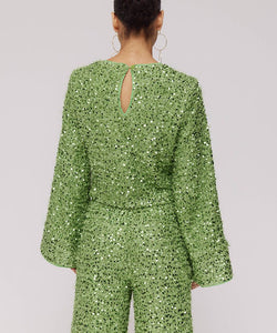 HARPER & YVE | CATH LS TOP - LUCKY GREEN