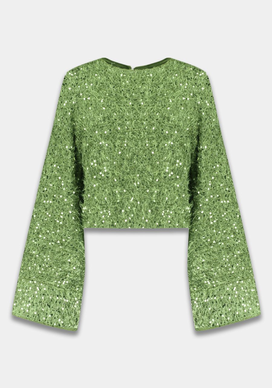 HARPER & YVE | CATH LS TOP - LUCKY GREEN