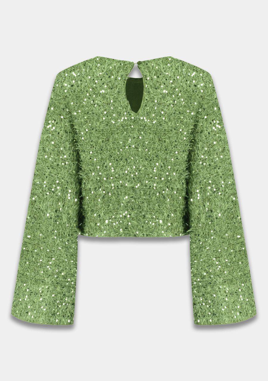 HARPER & YVE | CATH LS TOP - LUCKY GREEN