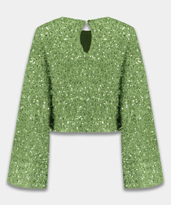 HARPER & YVE | CATH LS TOP - LUCKY GREEN