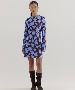 HARPER & YVE | JOLIE LS DRESS - BLUE BLOSSOM