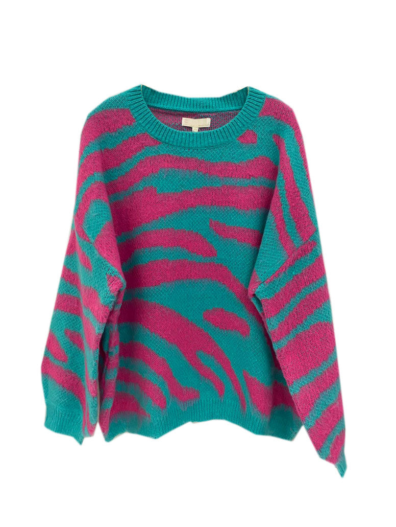 IN WAVES KNIT - PINK/BLUE